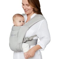 Ergobaby Marsupio Embrace morbido e aderente, 3.2 - 11.2 kg - Soft Grey di Ergobaby