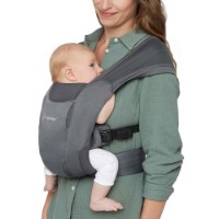 Ergobaby Marsupio Embrace morbido e aderente, 3.2 - 11.2 kg - Washed Black di Ergobaby