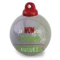 Villa d'Este Pallina di Natale in Ceramica con frase di Villa d'Este