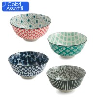 Villa D'Este Ciotola Oriental in gres con Decorazioni - Ø 18cm di Villa d'Este 