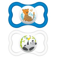 Mam Succhietti Air Animal Silky +6 Mesi - blu