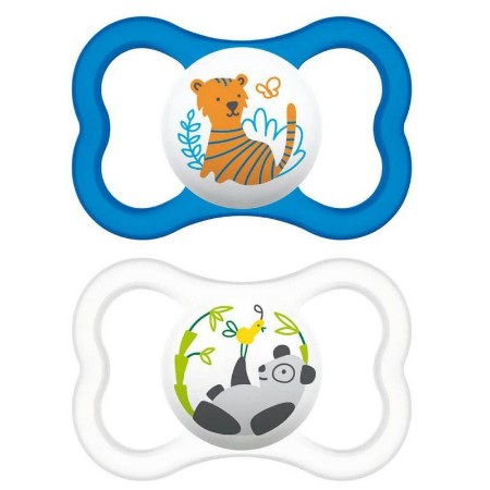 Mam Succhietti Air Animal Silky +6 Mesi - blu