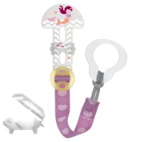 Mam Clip Succhietto Clip&Cover Deep Sea, Clip salvaciuccio - rosa di Mam 