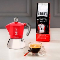 Bialetti Caffettiera Moka Induction Rossa