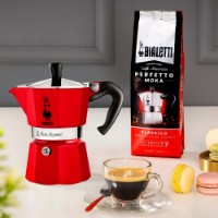 Bialetti Caffettiera Moka Express Rossa
