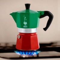 Bialetti Caffettiera Moka Express Tricolore 3 Tazze