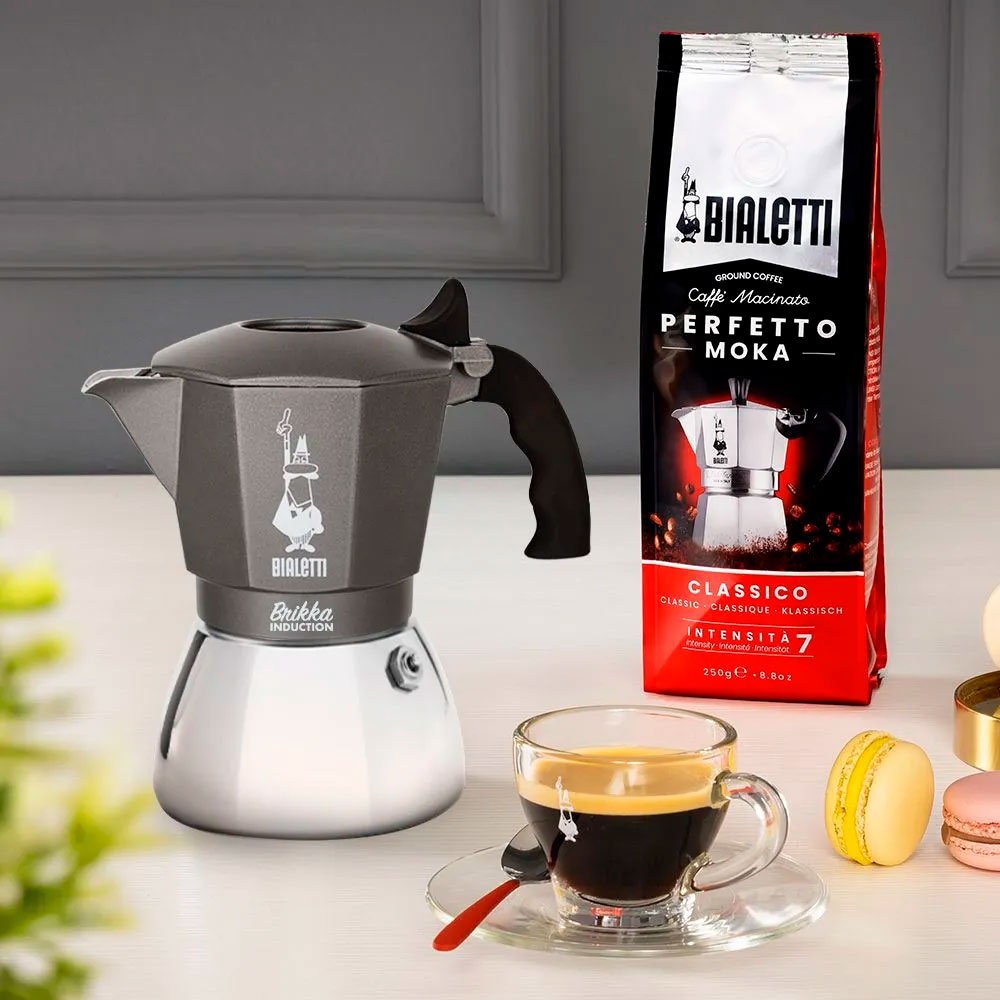 Paniate Bialetti Caffettiera Brikka Induction 4 Tazze