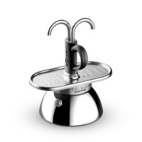 Bialetti Caffettiera Set Mini Express Induction con 2 Tazzine