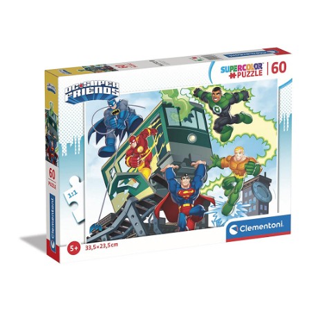 Clementoni Supercolor Puzzle DC Comics Super Friends 60 pezzi