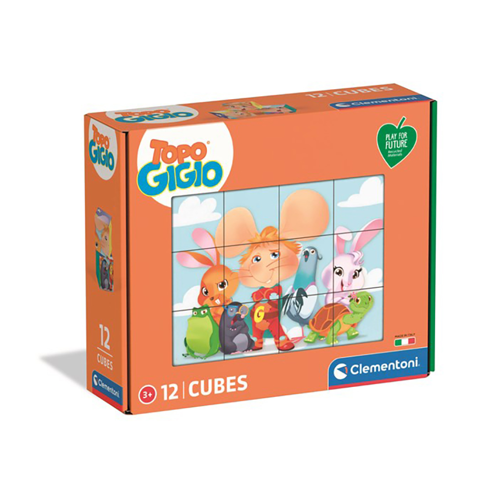Paniate - Clementoni Play for Future Puzzle Topo Gigio 12 Cubi