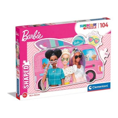 Clementoni Supercolor Puzzle Sagomato Barbie 104 pezzi