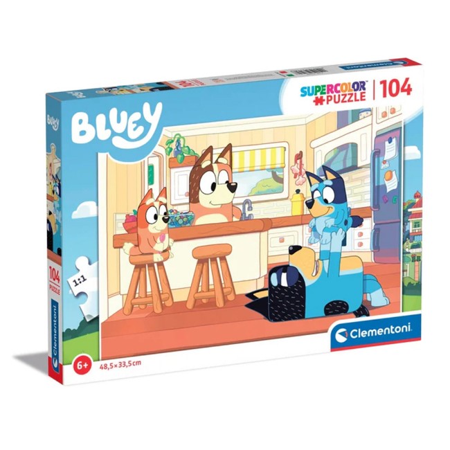 Paniate - Clementoni Supercolor Puzzle Bluey 104 pezzi