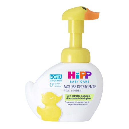 Hipp Mousse Detergente Paperella Viso e Mani, formula delicata per pelli sensibili - 250ml di Hipp