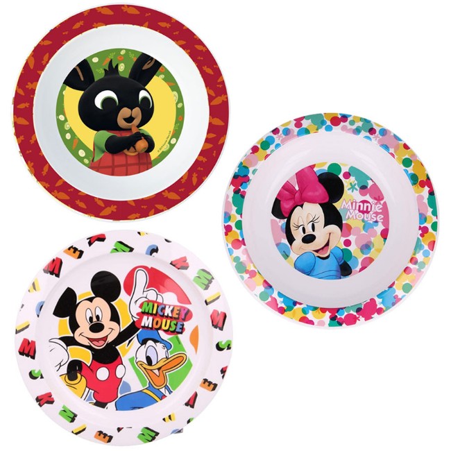 Ciotola per Bambini da microonde, fantasia Bing, Mickey Mouse, Minnie di Babycare