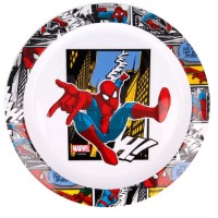 Piatto Fondo per Bambini da microonde, fantasia Spiderman, Minnie, Mickey Mouse, Bing, Frozen di Babycare