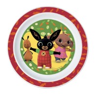 Piatto Piano per Bambini, da microonde, fantasia Bing, Frozen, Mickey Mouse, Minnie, Spiderman di BabyCare 