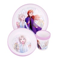 Set Pappa 3pz con Ciotola, Piatto Piano e Bicchiere, fantasia Bing, Spiderman, Frozen di BabyCare