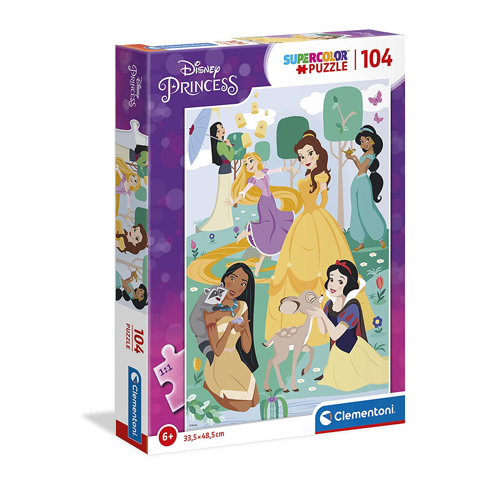 Paniate Clementoni Supercolor Puzzle Disney Princess 104 pezzi