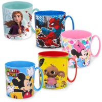 Tazza Mug da microonde per Bambini, fantasia Bing, Frozen, Mickey Mouse, Minnie, Spiderman 350ml