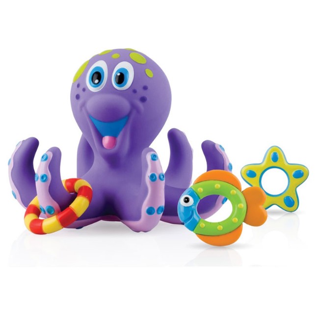 Nuby Gioco Polipo Galleggiante per Bagnetto con anelli colorati di Nuby