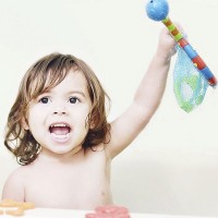 Nuby Retino da Pesca Splash ‘N Catch con 4 giocattoli inclusi - 18+ mesi di Nuby