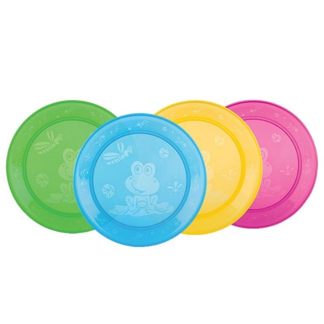 Nuby Set 4pz Piatto Piano Bambino di Nuby