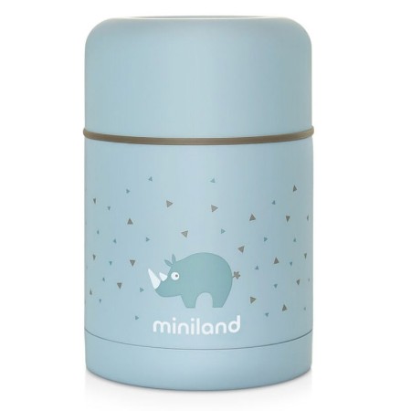 Miniland Food Thermy Thermos Contenitore Termico in acciaio per Alimenti 600ml - Azzurro di Miniland