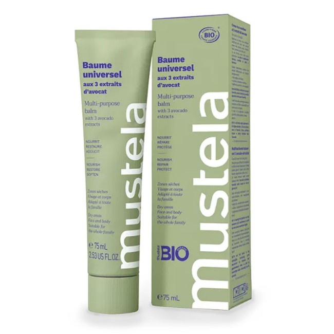 Mustela Crema Ricca Multiuso ai 3 estratti di Avocado, 75ml di Mustela