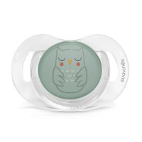 Suavinex Ciuccio con Tettina Simmetrica SX Pro in Silicone, fantasia Gufo, 0-6m di Suavinex