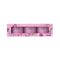 Yankee Candle Signature 3 Candele Votive in Vetro Wild Orchid 10 Ore cad. 