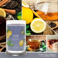 Yankee Candle Signature Candela in Tumbler Grande Black Tea & Lemon 100 Ore
