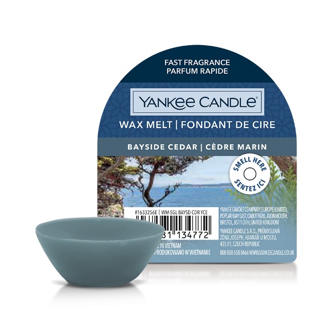 Yankee Candle Signature Wax Melt Bayside Cedar Cera da Fondere 8 Ore