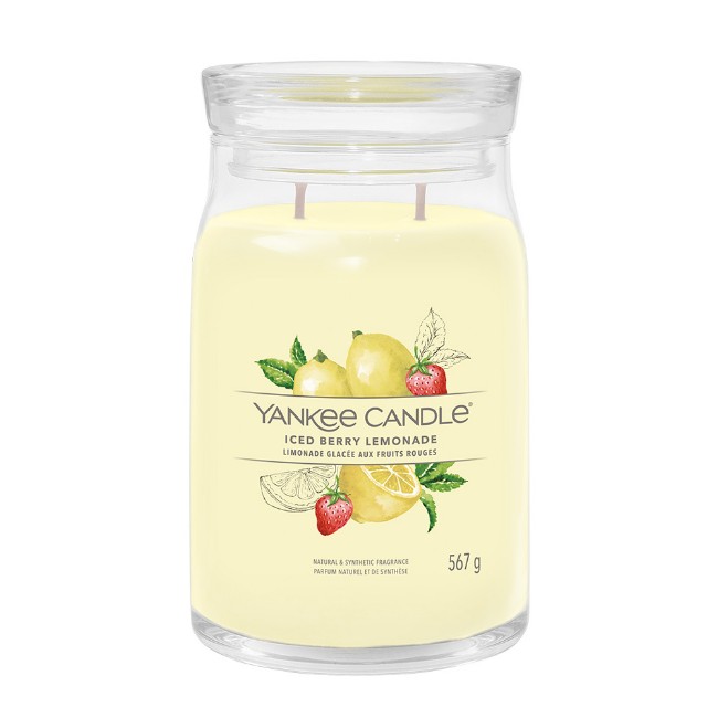 Yankee Candle Signature Candela in Giara Grande Iced Berry Lemonade 90 Ore
