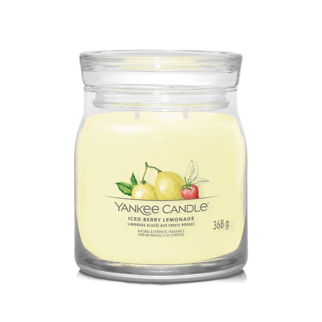 Yankee Candle Signature Candela in Giara Media Iced Berry Lemonade 50 Ore