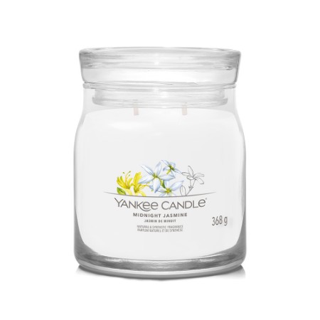 Yankee Candle Signature Candela in Giara Media Midnight Jasmine 50 Ore