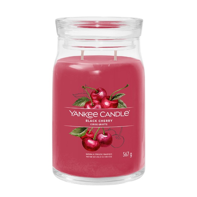 Yankee Candle Signature Candela in Giara Grande Black Cherry 90 Ore