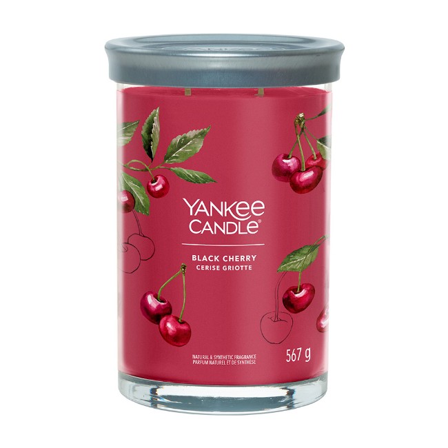 Yankee Candle Signature Candela in Tumbler Grande Black Cherry 100 Ore