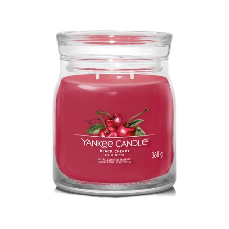 Yankee Candle Signature Candela in Giara Media Black Cherry 50 Ore