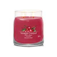 Yankee Candle Signature Candela in Giara Media Black Cherry 50 Ore