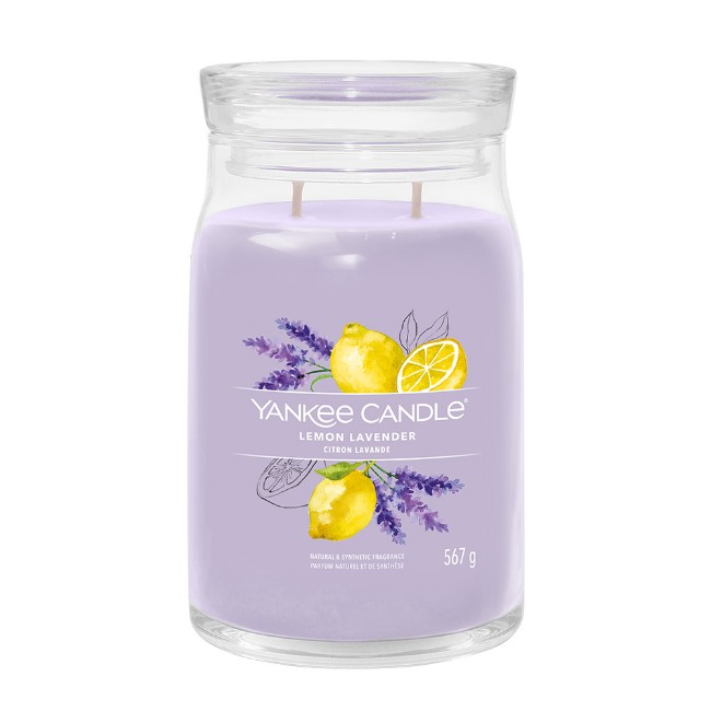 Yankee Candle Signature Candela in Giara Grande Lemon Lavender 90 Ore