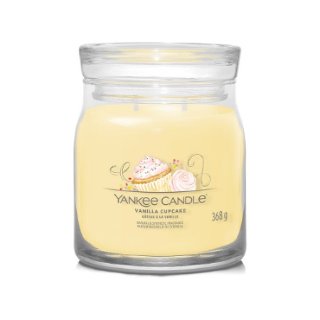 Yankee Candle Signature Candela in Giara Media Vanilla Cupcake 50 Ore