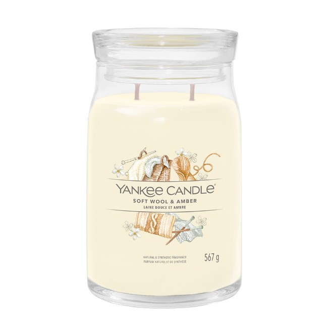 Paniate Yankee Candle Signature Candela in Giara Grande Soft Wool