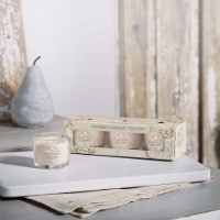 Yankee Candle Signature 3 Candele Votive in Vetro Warm Cashmere 10 Ore cad.