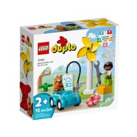 LEGO DUPLO Turbina Eolica e Auto Elettrica 10985