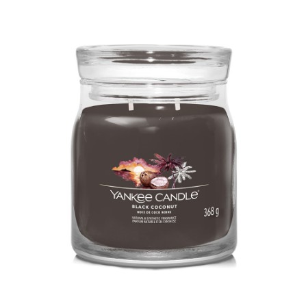 Yankee Candle Signature Candela in Giara Media Black Coconut 50 Ore