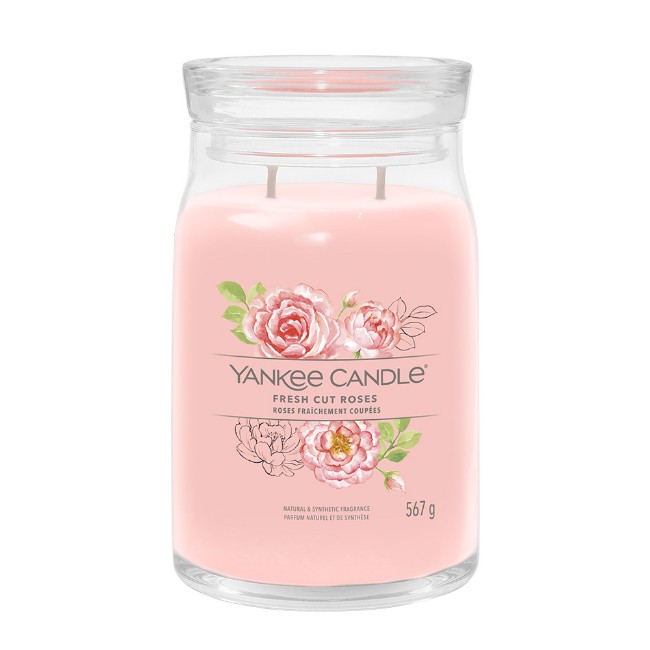 Yankee Candle Signature Candela in Giara Grande Fresh Cut Roses 90 Ore
