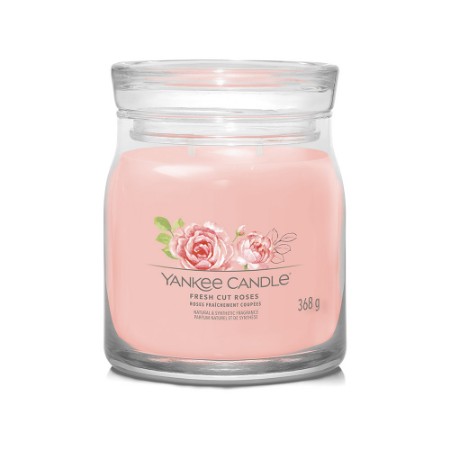 Yankee Candle Signature Candela in Giara Media Fresh Cut Roses 50 Ore