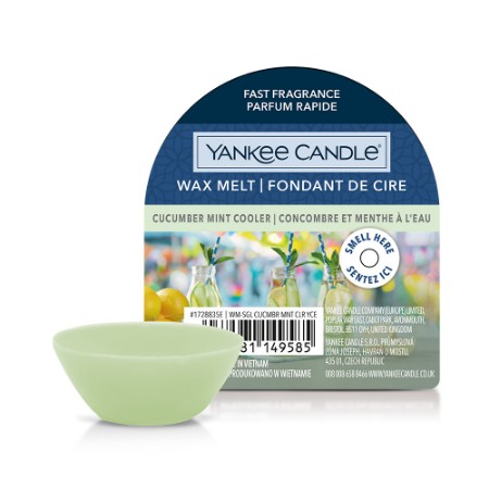 Yankee Candle Signature Wax Melt Cucumber Mint Cooler Cera da Fondere 8 Ore