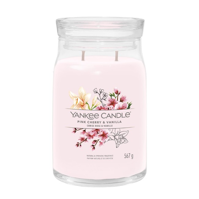Paniate Yankee Candle Signature Candela in Giara Grande Pink Cherry