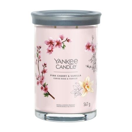Yankee Candle Signature Candela in Tumbler Grande Pink Cherry and Vanilla 100 Ore